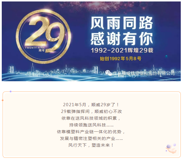 29周年|順威29載，風(fēng)雨同路，感謝有你！